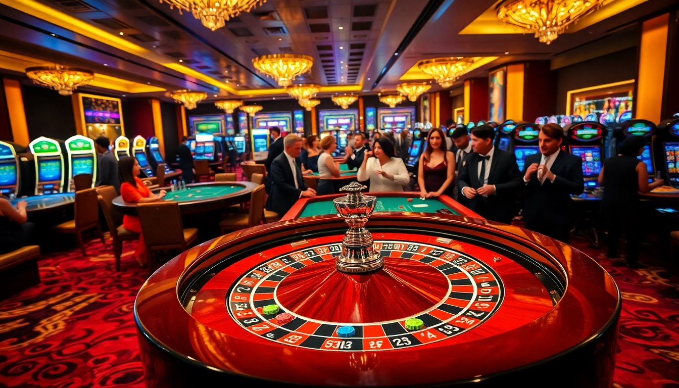 Players excitedly placing bets at a roulette table showcasing the thrilling atmosphere of gambling at https://jun88bet.net/.